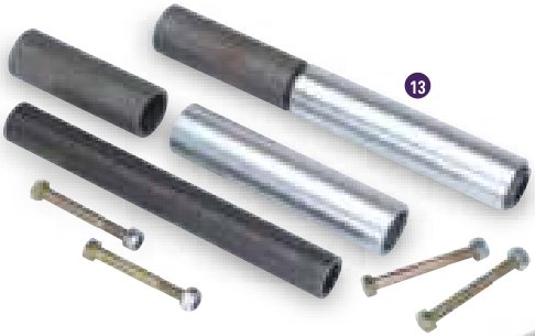 Kit tube de charnière de rampe Ifor Williams KS0810