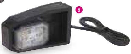 Feu de position avant LED 12/24V Ifor Williams P07942LED