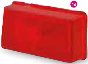 Cabochon rouge Ifor Williams P067872