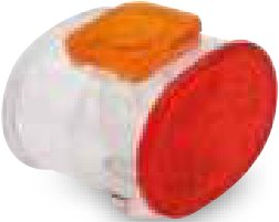 Cabochon transparent, ambre et rouge Ifor Williams P07960L