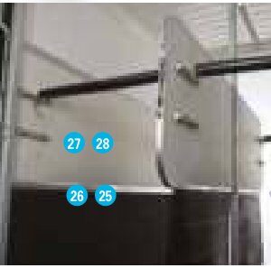 Support de ressort de ventilateur de toit HB506 & HB511 Ifor Williams CP00549
