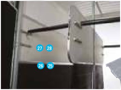 Support de ressort de ventilateur de toit HB506 & HB511 Ifor Williams CP00549