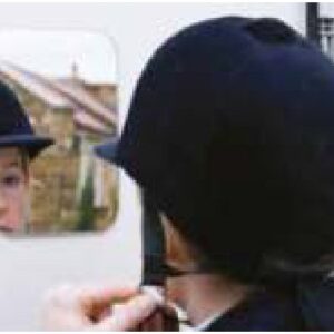Grooms Door Vanity Mirror. A choice of where it can be positioned within the trailer. Ifor Williams B0163