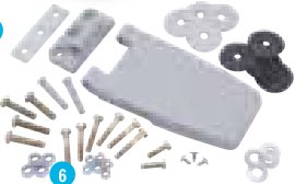 Kit fixation rangement porte Ifor Williams KX01231
