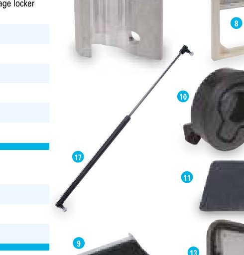 Verrou de compartiment Ifor Williams P4032