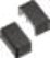 Caches (paire) noir Jokon 19.2035.400