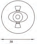 Feu de position blanc plat 0,5m Knott 406642.001