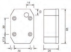 Feu de position latéral jaune Flexipoint avec câble Knott 402600.001