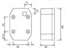 Feu de position latéral jaune Flexipoint avec câble 12V/24V Knott 415778.001