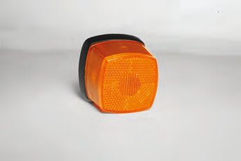 Feu de position carré jaune avec projecteur 3m Knott 404523.001