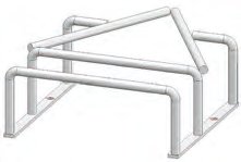 Protection anti-encastrement galvanisée 203x168x63mm Knott 423206.001