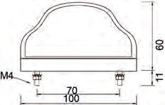 Éclairage plaque d’immatriculation blanc Knott 406649.001