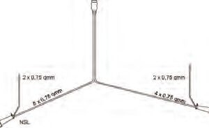 Faisceau principal 7m avec 2 sorties 12V Knott 417242.001
