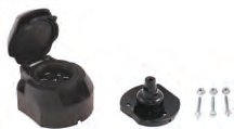 Prise 7 pôles plastique sans antibrouillard Knott 424241.001