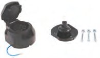 Prise 13 pôles plastique avec antibrouillard Knott 409724.001