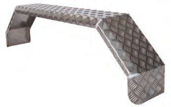 Garde-boue aluminium double 200 mm Knott 416822.001