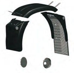 Garde-boue Hinterteil 520 mm avec AS 124 mm Knott 408320.004
