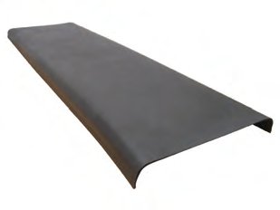 Garde-boue LKW DM-PE 450 mm droit Knott 406446.001