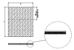 Tapis anti-projection L 650 mm Knott 406868.020