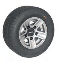 Roue complète 195/55R10-C ALU Knott 415243.001