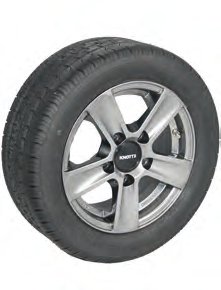 Roue complète 195/50R13-C ALU Knott 417706.001