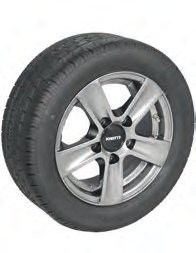 Roue complète 155/70R12-C ALU Knott 424771.001