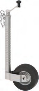 Roue jockey TK48 tube nervuré galvanisé Knott 409359.001