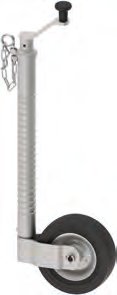 Roue jockey TK48 tube nervuré galvanisé Knott 400270.001