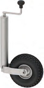 Roue jockey TK60 gonflable galvanisé Knott 400286.001