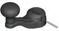 Manivelle roue jockey plastique 100 mm Knott 418903.001