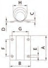 Kit fixation roue jockey F1 Knott 403526.001