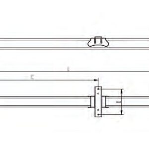 Timon KDV180 10000kg anneau d&rsquo;attelage L:3500 Knott P30010.001