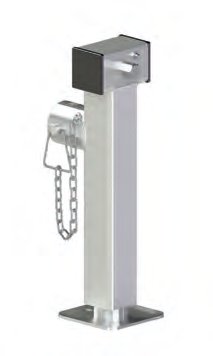 Stützfuß klappbar — max. stat. Tragkraft kg: 1300; moyeu: 355; A: 535; B: 400; Aussenrohr: 60x60x4 Knott 410272.001