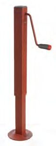 Spindelstütze DG590 70×70 vierkant — max. stat. Tragkraft kg: 1500; D: 617; E: 167; G: 120×165; moyeu: 360 Knott 412896.001