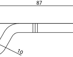 Crochet de fermeture coudé Knott 405715.001