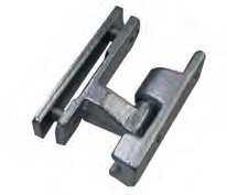 Charnière de ridelle galvanisé avec platine et vis M8 Knott 403327.001