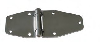 Scharnier Niro — Maße: 209×80 mm; Blech: 4 mm Knott 413452.001