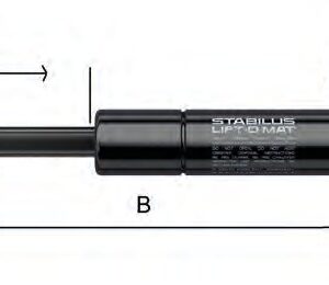 Vérin à gaz 10×225 mm 250 N Knott 402760.299
