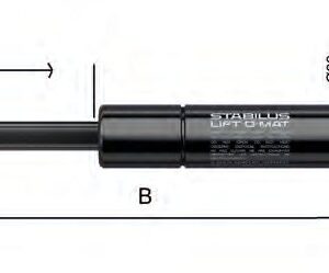 Vérin à gaz 300 mm 150 N Knott 402760.350