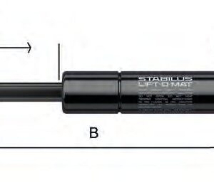 Vérin à gaz 400 mm, 200 N Knott 402760.422