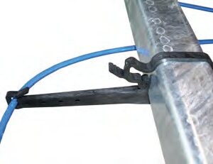 Support câble de frein pour tube 80×80 mm Knott 408202.001