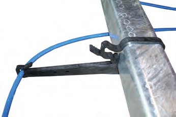 Support câble de frein pour tube 80×80 mm Knott 408202.001
