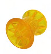 Bugrolle 3“ aus PVC — Farbe: blau; D: 73 mm; D1: 49 mm; d: 14,5 mm; L: 72 mm Knott 6X1064.013