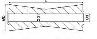 Galet de quille PVC 58 mm Knott 6X1064.040