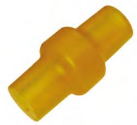 Seitenführungsrolle „ROTO“ — Farbe: gelb; D: 86 mm; D1: 58 mm; d: 22 mm; L: 180 mm Knott 6X1067.035