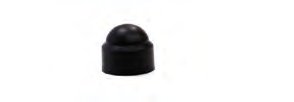 Schutzkappe PE — vis: M12; Schlüsselweite: SW19; Farbe: schwarz Knott 45832.10