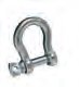 Schäkel — D: 10 mm; W: 20 mm; L: 40 mm; P: 10 mm; Zul.Belastung (kg): 300 Knott 412958.001