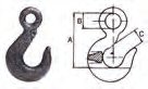 Crochet à œil avec tête fourche 75 mm ; 1000 kg Knott 408891.001