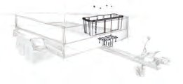 Kit fixation timon carré galvanisé Knott 416793.001