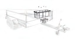 Kit fixation timon carré galvanisé Knott 416793.001